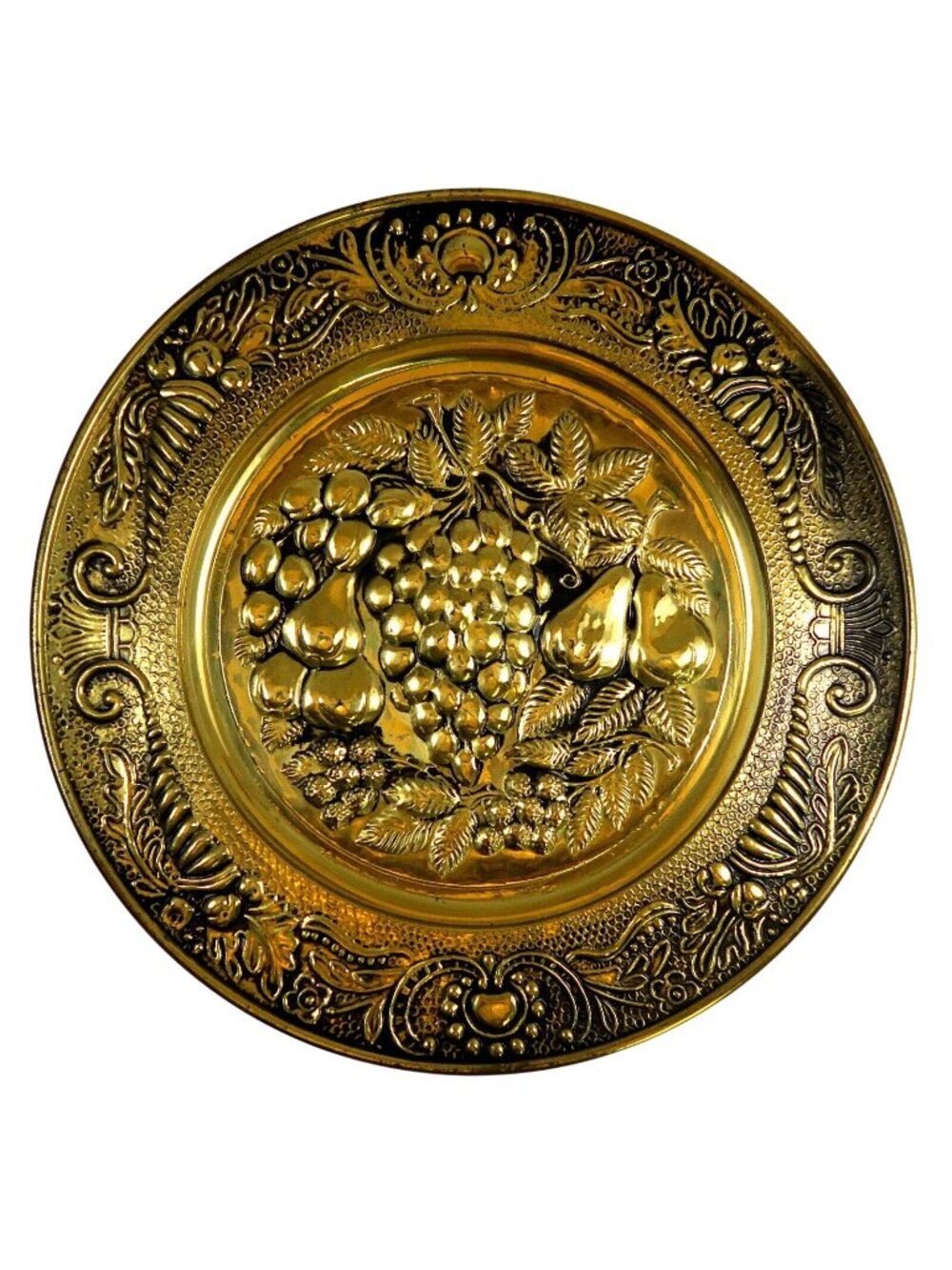 Peerage Grapes & Fruits Wall Plate Vintage Mid-Century Home Decor England